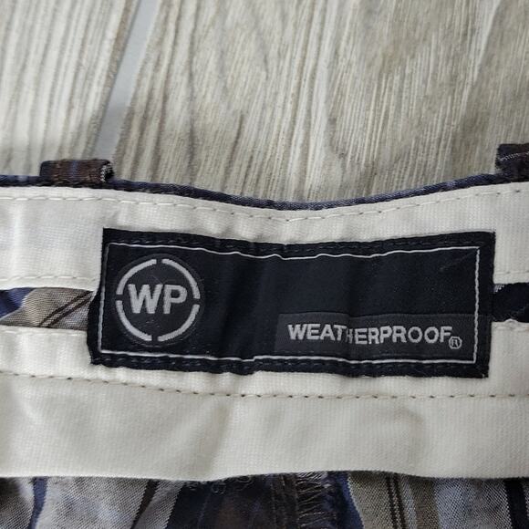 Weatherproof Plaid Blue/White/Dark Brown Shorts, Men's 40, NWT - Picture 6 of 11